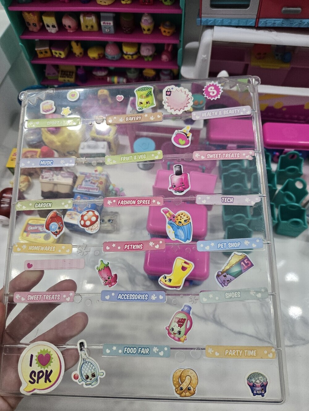 Ginormous OG Shopkins Playset Bundle with Pink, Teal and White Accessories - Picture 12 of 16